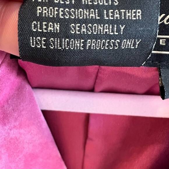 Terry Lewis Classic Luxuries SZ S Vintage Suede Jacket Coat Barbiecore Pink - Picture 5 of 12
